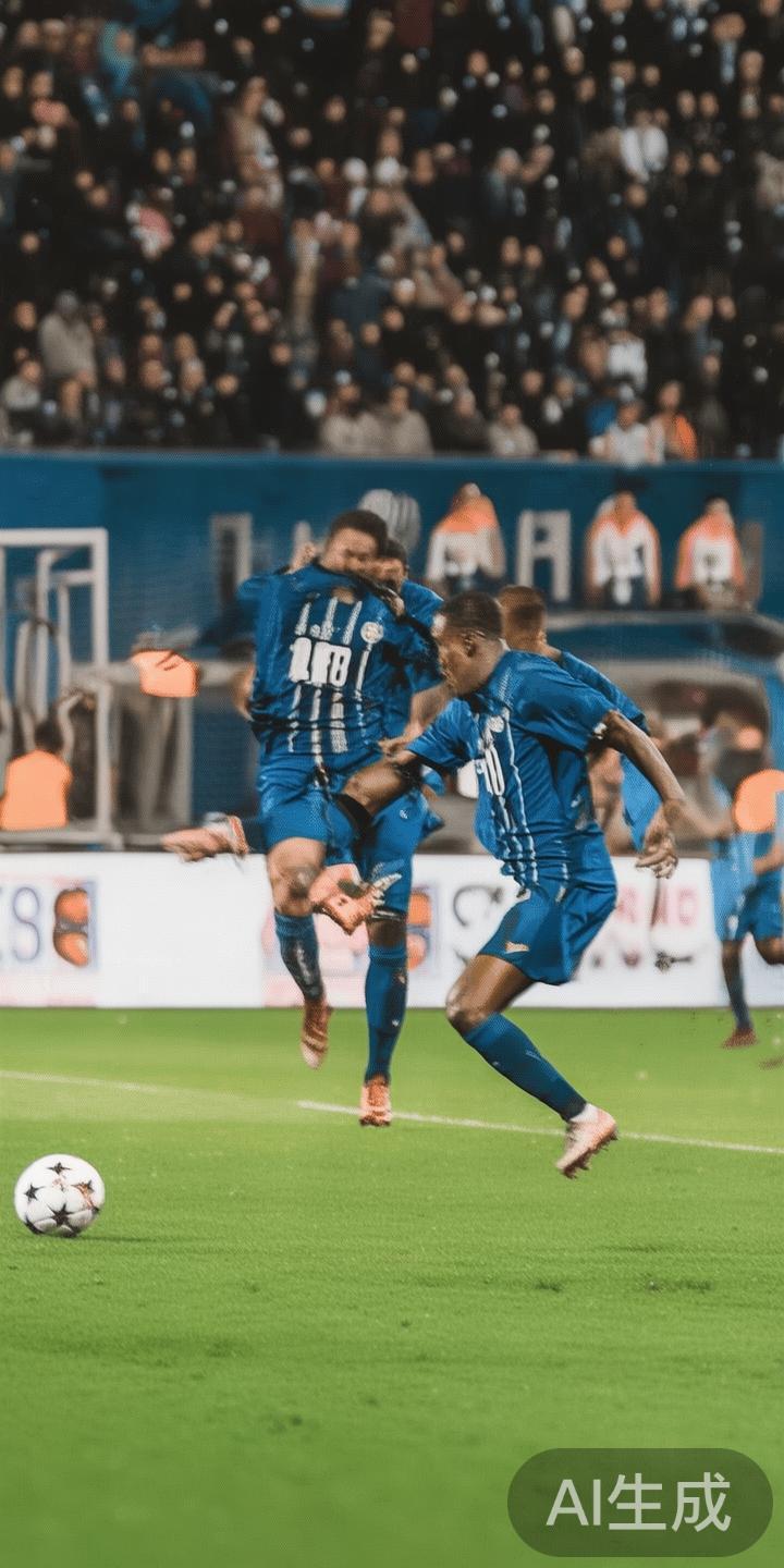 在激烈的足球比赛中，维罗纳AC米兰与8波体育的赛事